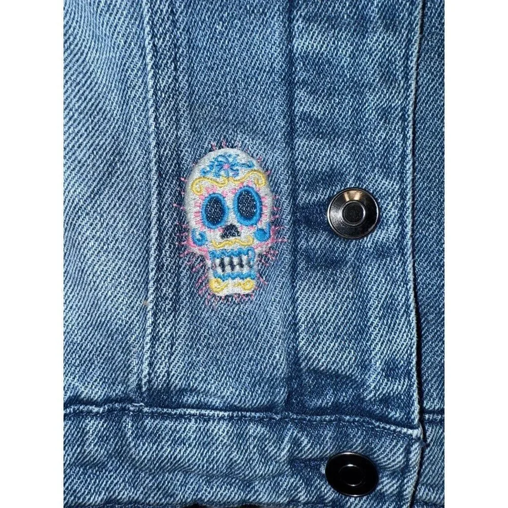 Marvel America Chavez Denim Jean Jacket Size‎ Large